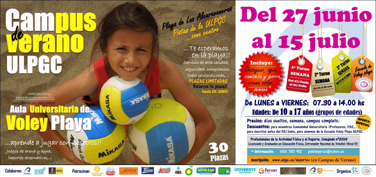 Cartel del campus de voley playa Cartel del campus de voley playa