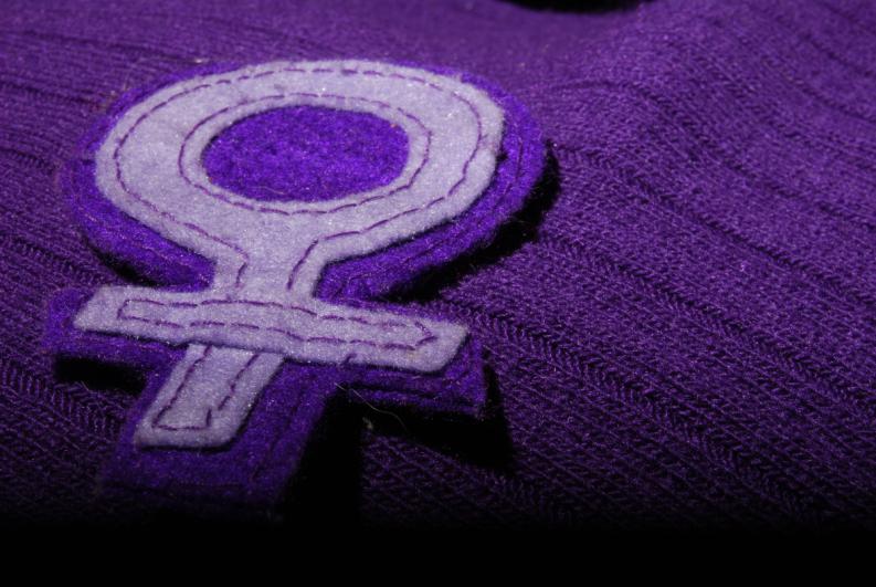 logo feminista en lila